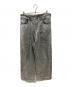 SUBLATIONS（サブレーションズ）の古着「WIDE SEAM DENIM BAGGY PANTS .11」｜シルバー
