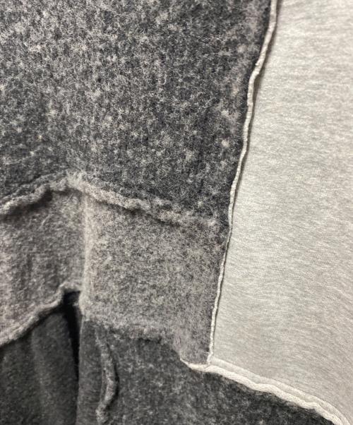 COMME des GARCONS SHIRT（コムデギャルソンシャツ）COMME des GARCONS SHIRT (コムデギャルソンシャツ) ウールパッチワークニット グレー サイズ:Ｌの古着・服飾アイテム