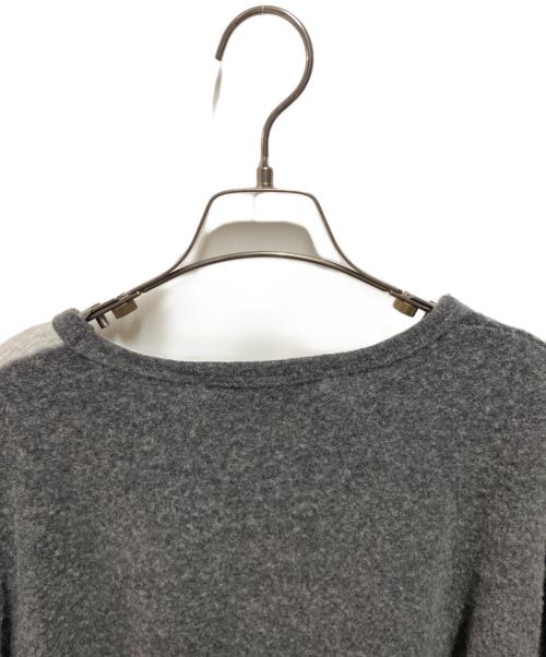 COMME des GARCONS SHIRT（コムデギャルソンシャツ）COMME des GARCONS SHIRT (コムデギャルソンシャツ) ウールパッチワークニット グレー サイズ:Ｌの古着・服飾アイテム