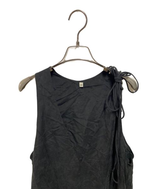 SALON adam et rope'（サロンアダムエロペ）SALON adam et rope' (サロンアダムエロペ) 25SS GENTLE SILK ジャンパースカート ブラック サイズ:ＦＲＥＥの古着・服飾アイテム