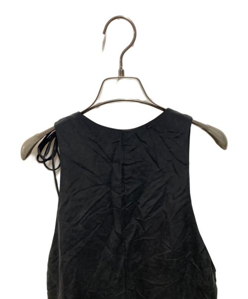 SALON adam et rope'（サロンアダムエロペ）SALON adam et rope' (サロンアダムエロペ) 25SS GENTLE SILK ジャンパースカート ブラック サイズ:ＦＲＥＥの古着・服飾アイテム