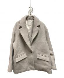 SALON adam et rope'（サロンアダムエロペ）の古着「25AW キッドモヘヤシャギージャケット」｜ベージュ