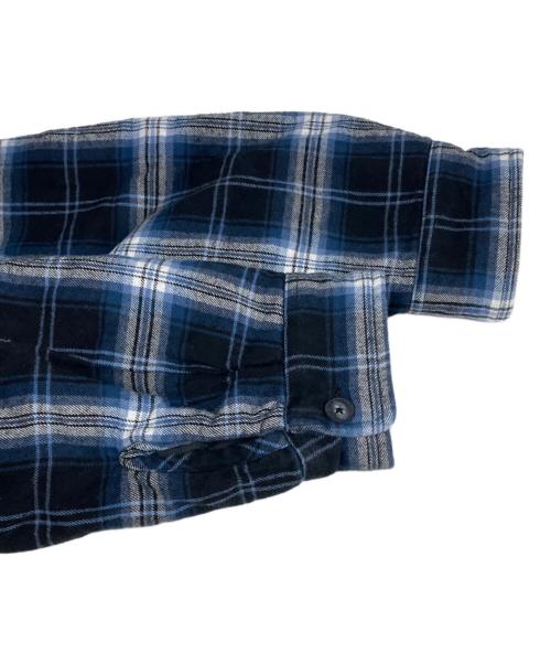 SUPREME（シュプリーム）SUPREME (シュプリーム) 25FW Lined Zip Up Hooded Flannel Shirt ブルー サイズ:Ｓの古着・服飾アイテム
