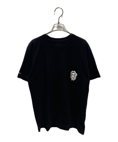 CHROME HEARTS（クロムハーツ）CHROME HEARTS (クロムハーツ) HALF DAGGER PRINT POCKET TEE ブラック サイズ:Ｌの古着・服飾アイテム