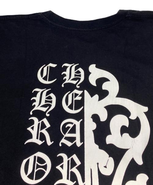 CHROME HEARTS（クロムハーツ）CHROME HEARTS (クロムハーツ) HALF DAGGER PRINT POCKET TEE ブラック サイズ:Ｌの古着・服飾アイテム