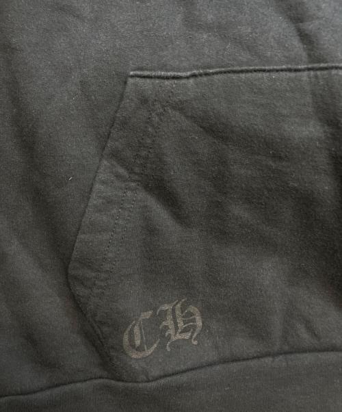 CHROME HEARTS（クロムハーツ）CHROME HEARTS (クロムハーツ) フローラルクロスホースシューパーカー ブラック サイズ:Sの古着・服飾アイテム