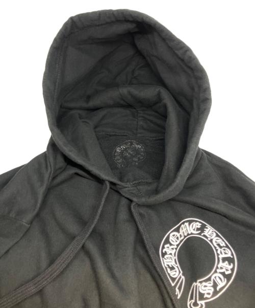 CHROME HEARTS（クロムハーツ）CHROME HEARTS (クロムハーツ) フローラルクロスホースシューパーカー ブラック サイズ:Sの古着・服飾アイテム