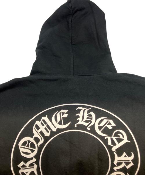 CHROME HEARTS（クロムハーツ）CHROME HEARTS (クロムハーツ) フローラルクロスホースシューパーカー ブラック サイズ:Sの古着・服飾アイテム