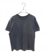 ANCELLMアンセルム）の古着「EMBROIDERY T-SHIRT」｜ネイビー