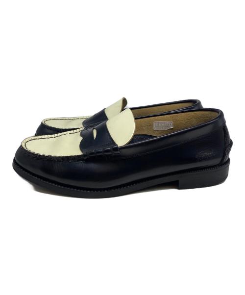 kenford（ケンフォード）kenford (ケンフォード) COMBI LOAFERS ブラック×ホワイト サイズ:25 1/2の古着・服飾アイテム