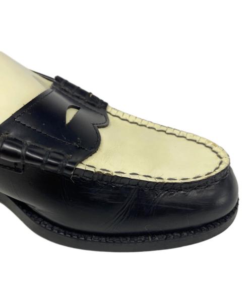 kenford（ケンフォード）kenford (ケンフォード) COMBI LOAFERS ブラック×ホワイト サイズ:25 1/2の古着・服飾アイテム