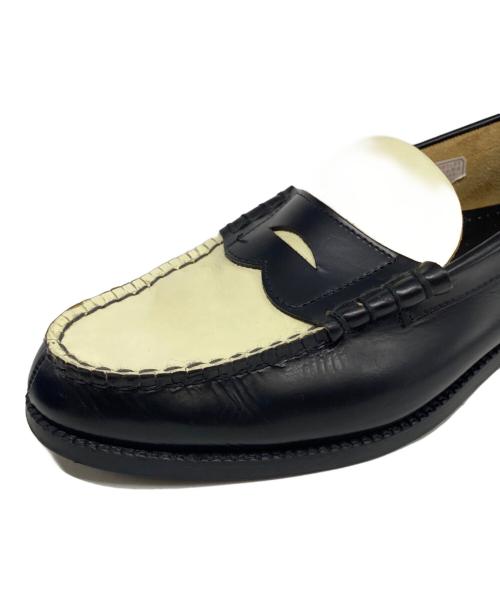 kenford（ケンフォード）kenford (ケンフォード) COMBI LOAFERS ブラック×ホワイト サイズ:25 1/2の古着・服飾アイテム