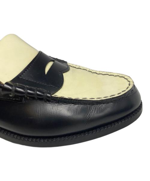 kenford（ケンフォード）kenford (ケンフォード) COMBI LOAFERS ブラック×ホワイト サイズ:25 1/2の古着・服飾アイテム