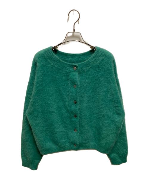 Loungedress（ラウンジドレス）Loungedress (ラウンジドレス) FURカシミヤ2wayカーディガン グリーン サイズ:FREEの古着・服飾アイテム