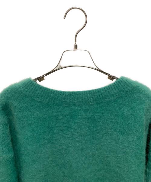 Loungedress（ラウンジドレス）Loungedress (ラウンジドレス) FURカシミヤ2wayカーディガン グリーン サイズ:FREEの古着・服飾アイテム
