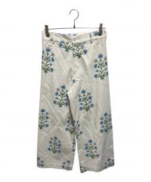 SZ Blockprints（エスゼットブロックプリント）の古着「DISCO PANT LILY」｜ホワイト