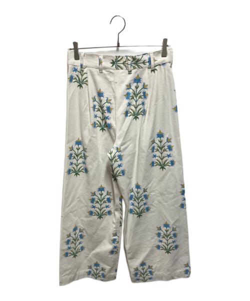 SZ Blockprints（エスゼットブロックプリント）SZ Blockprints (エスゼットブロックプリント) DISCO PANT LILY ホワイト サイズ:Ｍの古着・服飾アイテム