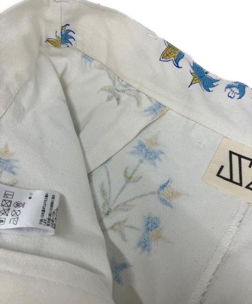 SZ Blockprints（エスゼットブロックプリント）SZ Blockprints (エスゼットブロックプリント) DISCO PANT LILY ホワイト サイズ:Ｍの古着・服飾アイテム