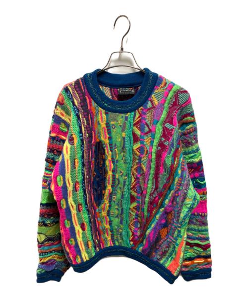 Coogi（クージー）Coogi (クージー) 3Dニット マルチカラー サイズ:Ｍの古着・服飾アイテム