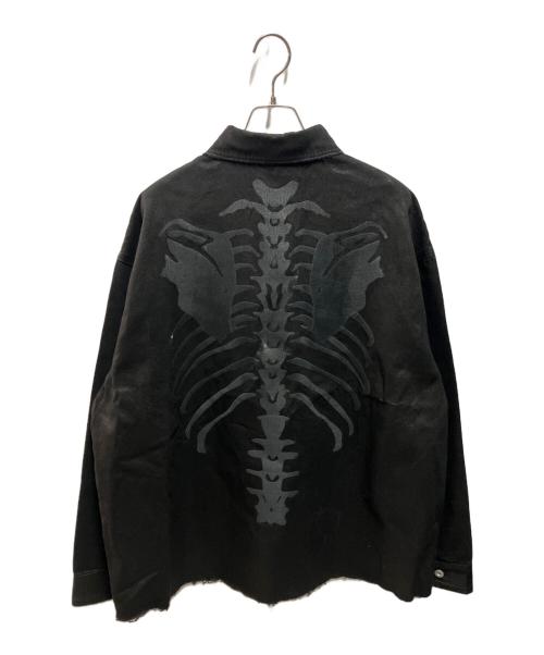 FR(13)NDS（フレンズ）FR(13)NDS (フレンズ) COATING BONE SHIRTS ブラック サイズ:FREEの古着・服飾アイテム
