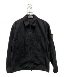 STONE ISLAND（ストーンアイランド）の古着「26SS ジップアップ オーバーシャツ」｜ブラック