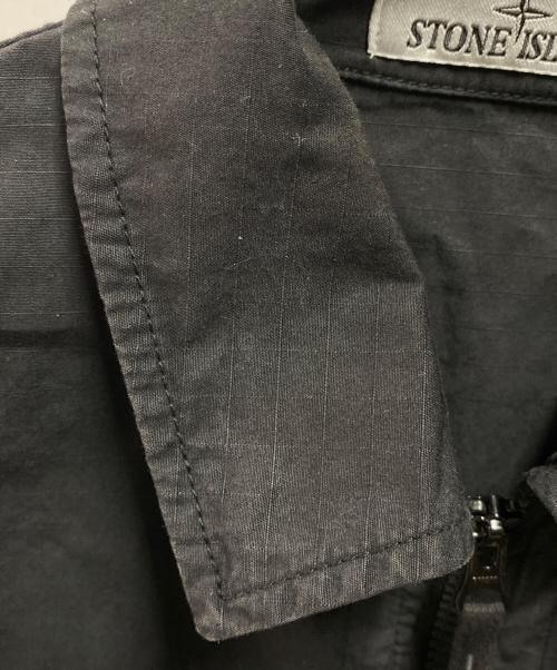 STONE ISLAND（ストーンアイランド）STONE ISLAND (ストーンアイランド) 26SS ジップアップ オーバーシャツ ブラック サイズ:Ｓの古着・服飾アイテム