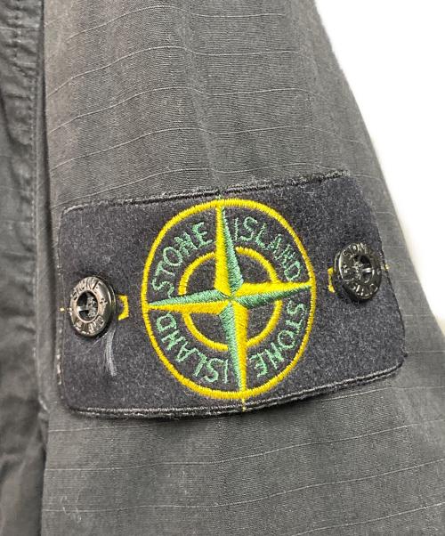 STONE ISLAND（ストーンアイランド）STONE ISLAND (ストーンアイランド) 26SS ジップアップ オーバーシャツ ブラック サイズ:Ｓの古着・服飾アイテム