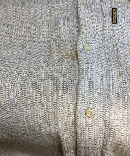 ARMANI JEANS（アルマーニジーンズ）ARMANI JEANS (アルマーニジーンズ) 90's バンドカラーシャツ イタリア製 ベージュ サイズ:Ｓの古着・服飾アイテム
