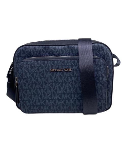 MICHAEL KORS（マイケルコース）MICHAEL KORS (マイケルコース) Cooper Signature Logo Flight Bag ネイビーの古着・服飾アイテム