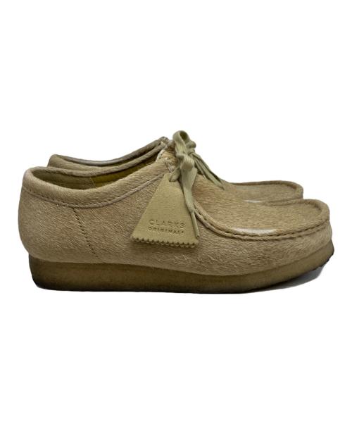 CLARKS（クラークス）CLARKS (クラークス) WALLABEE MAPLE HAIR ON ベージュ サイズ:26.5cmの古着・服飾アイテム
