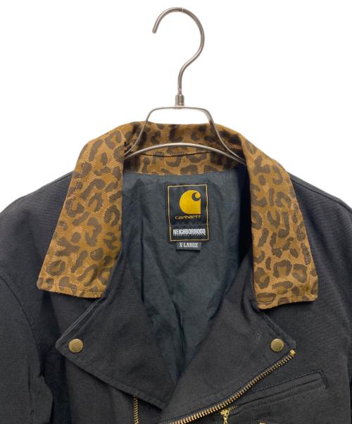 CarHartt（カーハート）CarHartt (カーハート) NEIGHBORHOOD (ネイバーフッド) STRABLER JACKET ブラック×ブラウン サイズ:ＸＬの古着・服飾アイテム