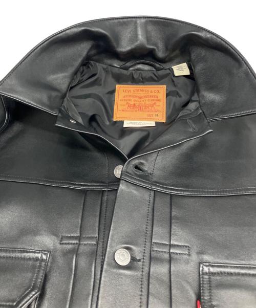 LEVI'S PReMIUM（リーバイス プレミアム）LEVI'S PReMIUM (リーバイス プレミアム) 25AW BLACK TYPEⅡ TRUCKER LEATHER JACKET ブラック サイズ:Mの古着・服飾アイテム