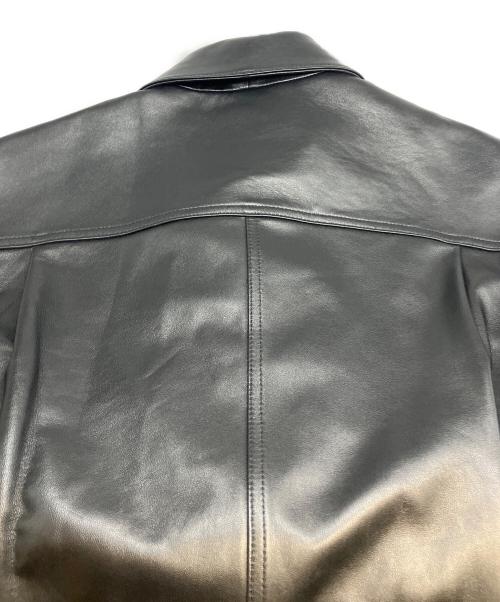 LEVI'S PReMIUM（リーバイス プレミアム）LEVI'S PReMIUM (リーバイス プレミアム) 25AW BLACK TYPEⅡ TRUCKER LEATHER JACKET ブラック サイズ:Mの古着・服飾アイテム