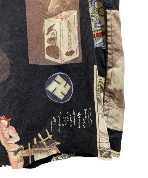 WACKO MARIA（ワコマリア）WACKO MARIA (ワコマリア) 天国東京お化け図ハワイアンシャツ ブラック サイズ:Ｍの古着・服飾アイテム