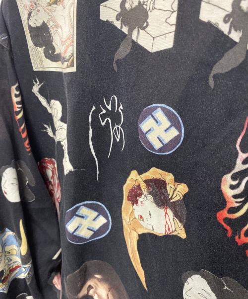 WACKO MARIA（ワコマリア）WACKO MARIA (ワコマリア) 天国東京お化け図ハワイアンシャツ ブラック サイズ:Ｍの古着・服飾アイテム