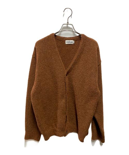 CALEE（キャリー）CALEE (キャリー) BOUCLE KNIT CARDIGAN ブラウン サイズ:Ｍの古着・服飾アイテム
