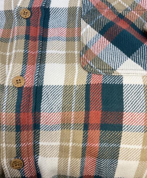 big mac（ビッグマック）big mac (ビッグマック) 80sヘビーフランネルシャツ ホワイト サイズ:Lの古着・服飾アイテム