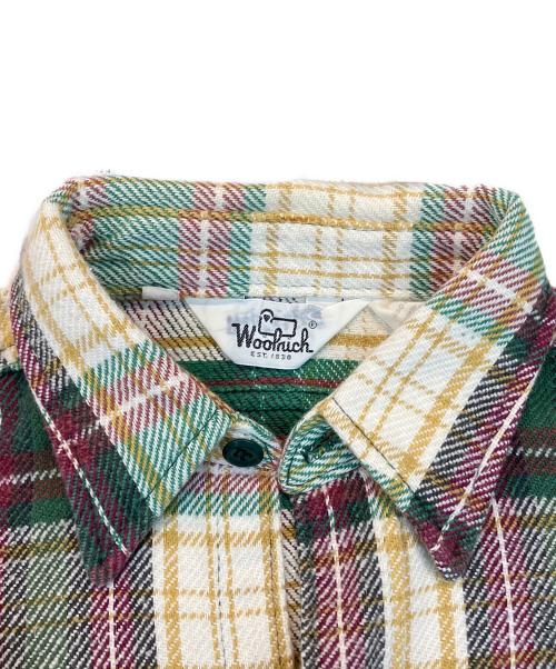 WOOLRICH（ウールリッチ）WOOLRICH (ウールリッチ) ヘビーネルシャツ ホワイト サイズ:Ｍの古着・服飾アイテム
