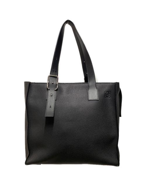 LOEWE（ロエベ）LOEWE (ロエベ) BUCKLE ZIP TOTE ブラックの古着・服飾アイテム