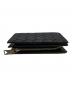 中古・古着 BOTTEGA VENETA (ボッテガベネタ) イントレチャート ミディアム 二つ折りLファスナーウォレット ブラック：60000円
