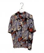 Sun Surfサンサーフ）の古着「THE HUNDRED TIGERS アロハシャツ」｜ブラック