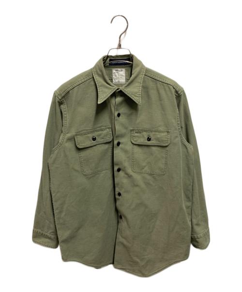 MADISON BLUE（マディソンブルー）MADISON BLUE (マディソンブルー) HAMPTON BACK SATIN SHIRT グリーン サイズ:01の古着・服飾アイテム