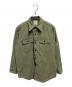 MADISON BLUE（マディソンブルー）の古着「HAMPTON BACK SATIN SHIRT」｜グリーン