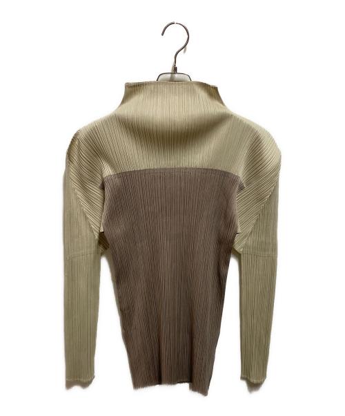 PLEATS PLEASE（プリーツプリーズ）PLEATS PLEASE (プリーツプリーズ) ハイネックカットソー グレー サイズ:3の古着・服飾アイテム