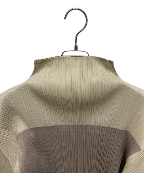 PLEATS PLEASE（プリーツプリーズ）PLEATS PLEASE (プリーツプリーズ) ハイネックカットソー グレー サイズ:3の古着・服飾アイテム