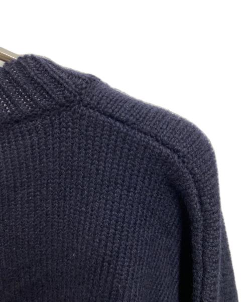 MARNI（マルニ）MARNI (マルニ) ロゴジャガードキモノスリーブニットカーディガン ネイビー サイズ:40の古着・服飾アイテム
