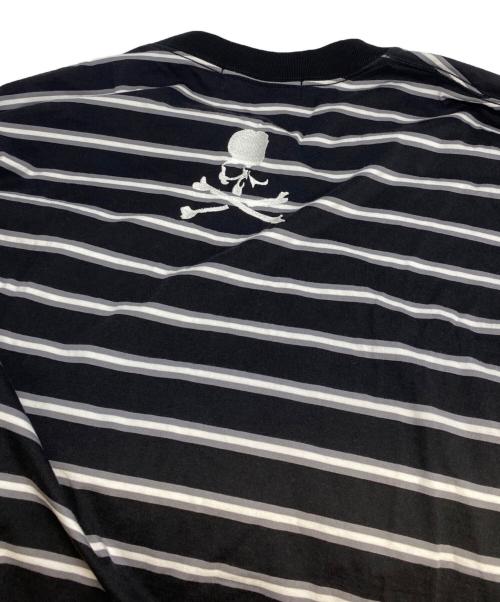 Mastermind JAPAN（マスターマインド ジャパン）Mastermind JAPAN (マスターマインド ジャパン) Fine Gauge Stripe Long Sleeve T-Shirt ブラック サイズ:Ｌの古着・服飾アイテム