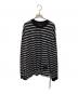 Mastermind JAPAN（マスターマインド ジャパン）の古着「Fine Gauge Stripe Long Sleeve T-Shirt」｜ブラック