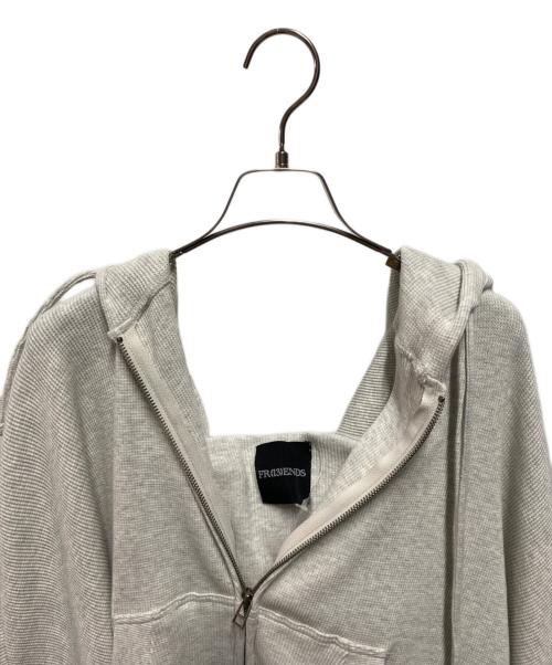 FR(13)NDS（フレンズ）FR(13)NDS (フレンズ) Waffle Hoodie グレー サイズ:Ｌ 未使用品の古着・服飾アイテム