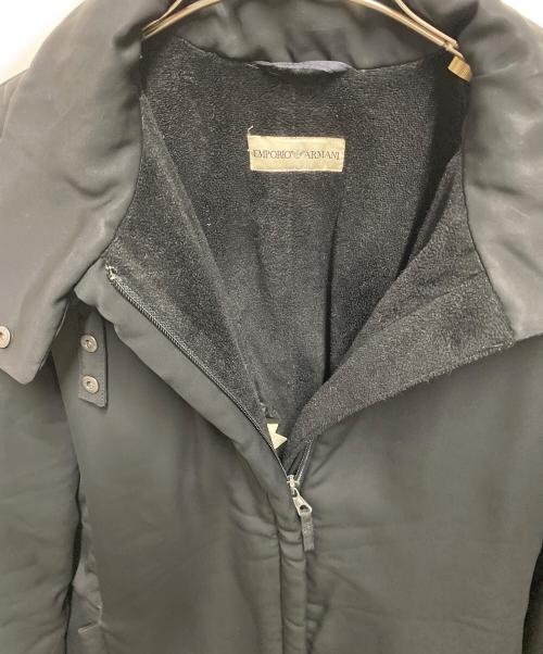 EMPORIO ARMANI（エンポリオ アルマーニ）EMPORIO ARMANI (エンポリオ アルマーニ) 00's 裏地フリーススタンドカラージャケット ブラック サイズ:40の古着・服飾アイテム
